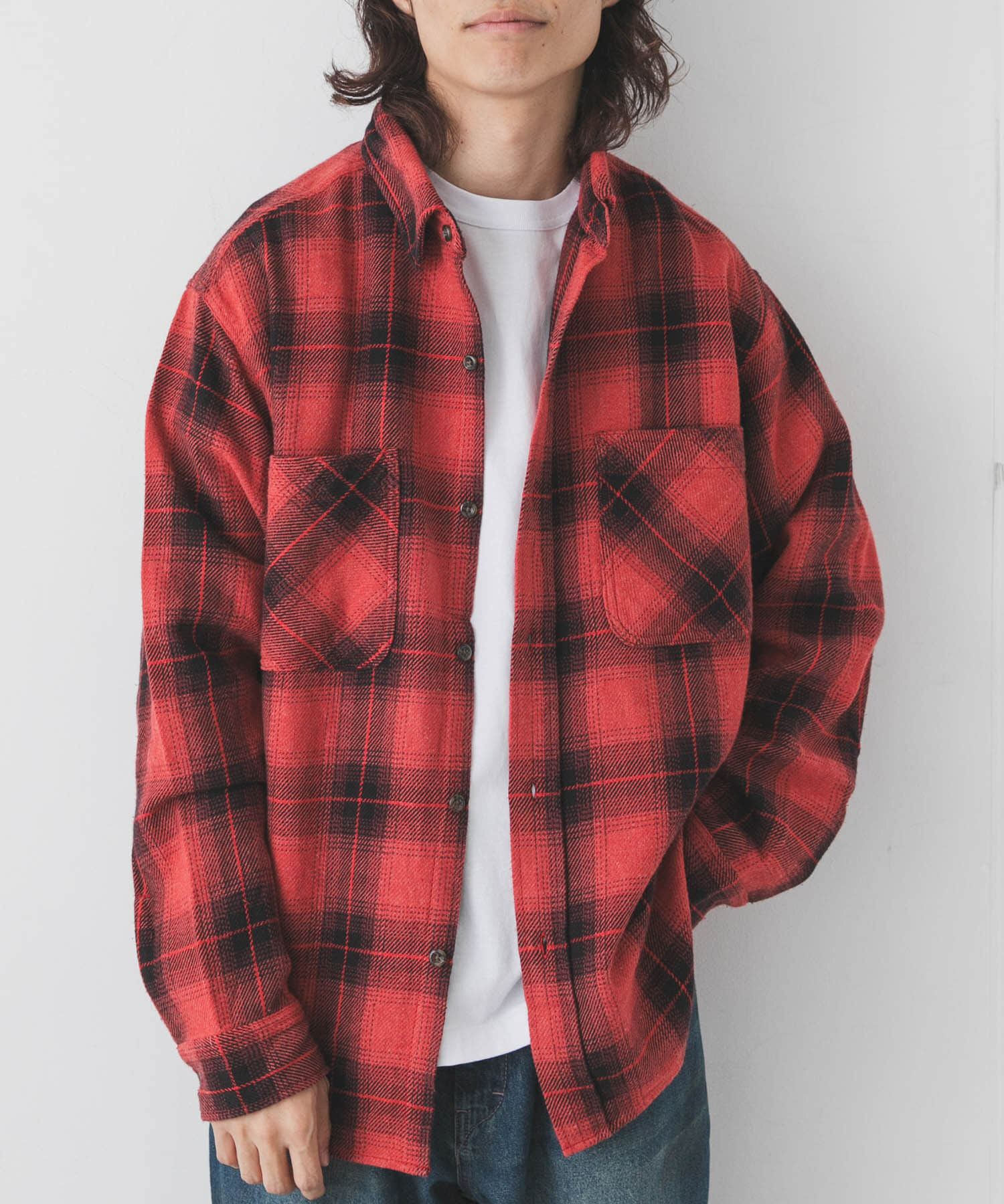 Sonny Label 「BIG MAC　CHECK DYE LONG-SLEEVE SHIRTS」|シャツ・ブラウス|