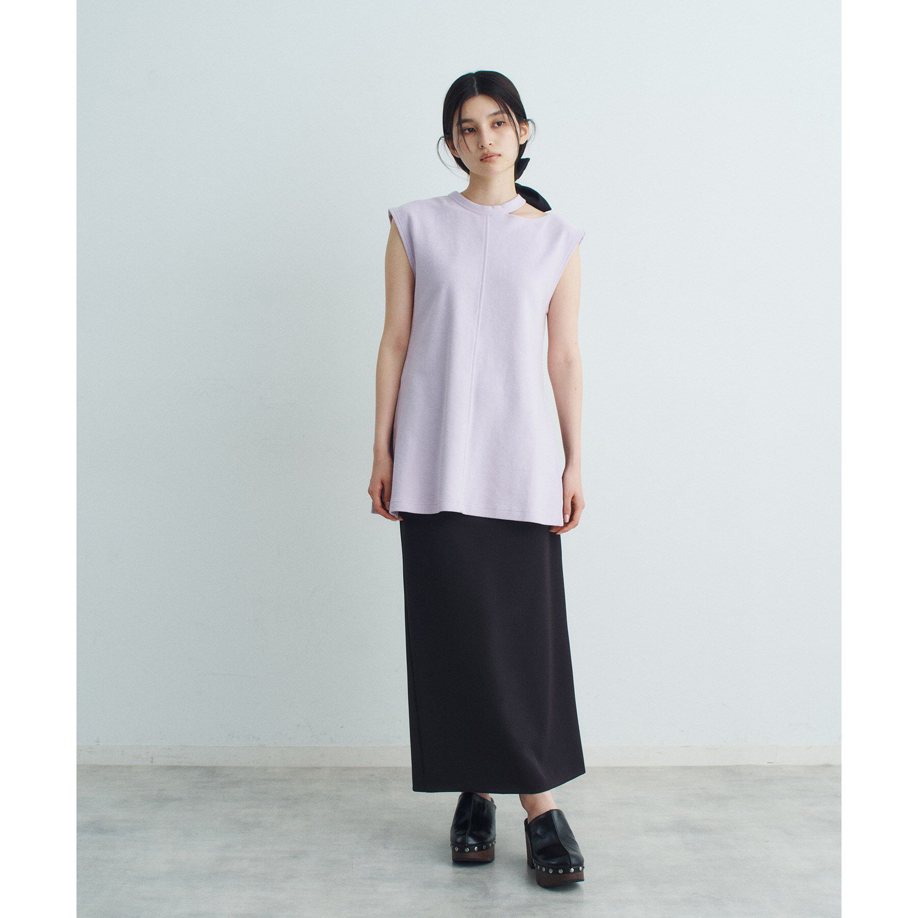 CODE A「pile cutout tee」|Tシャツ・カットソー|