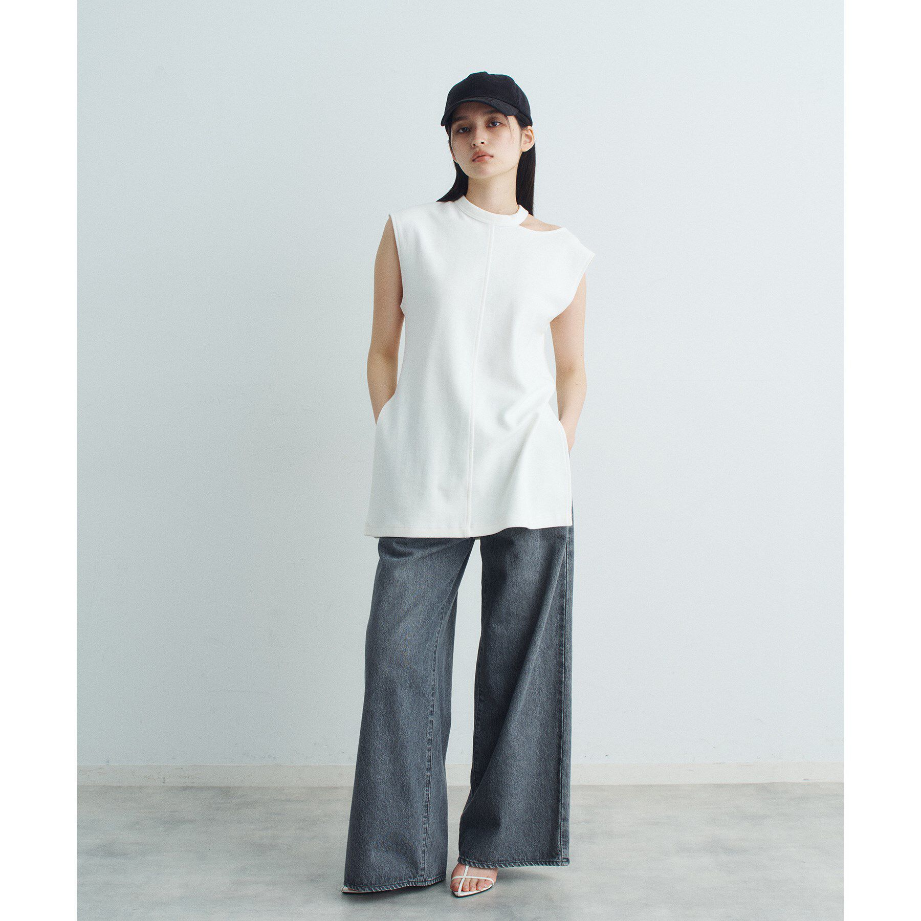 CODE A「pile cutout tee」|Tシャツ・カットソー|