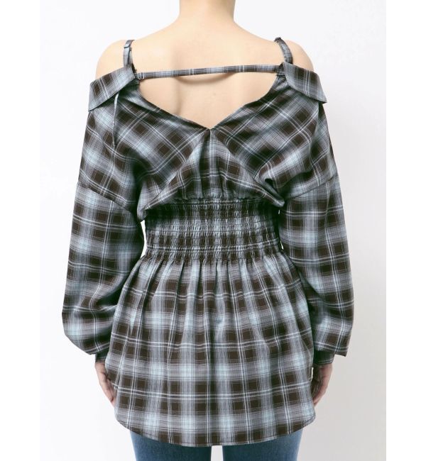 MERCURYDUO「2WAYウエストシャーリングフィットシャツ」|シャツ・ブラウス|