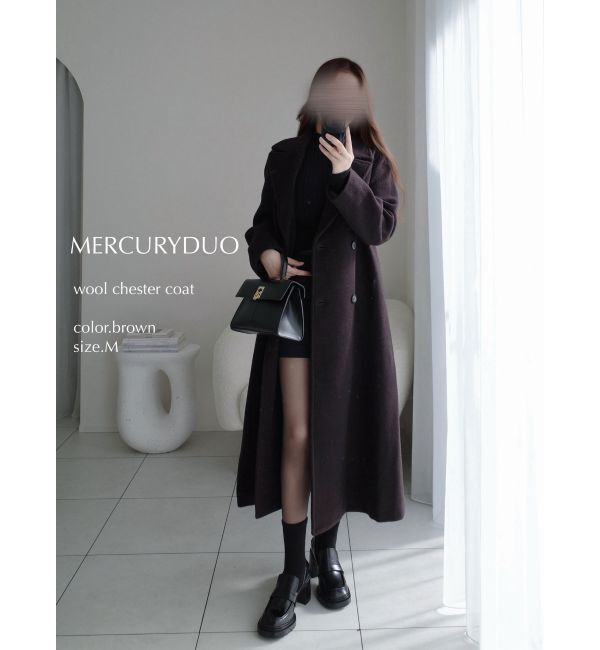 MERCURYDUO「ウールチェスターコート」|チェスターコート|
