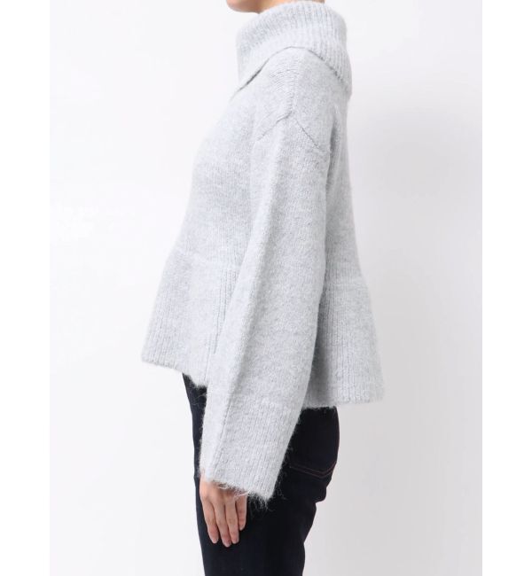 MERCURYDUO「【WEB限定カラーあり】オフタートルペプラムニット」|ニット・セーター|
