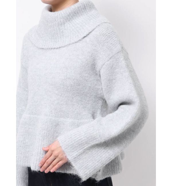 MERCURYDUO「【WEB限定カラーあり】オフタートルペプラムニット」|ニット・セーター|