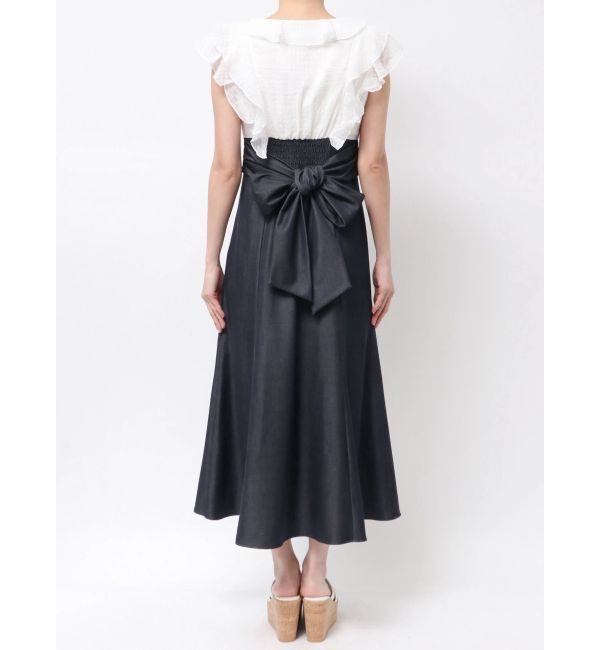 MERCURYDUO「2WAYラッフルブラウスドッキングワンピース」|ワンピース|