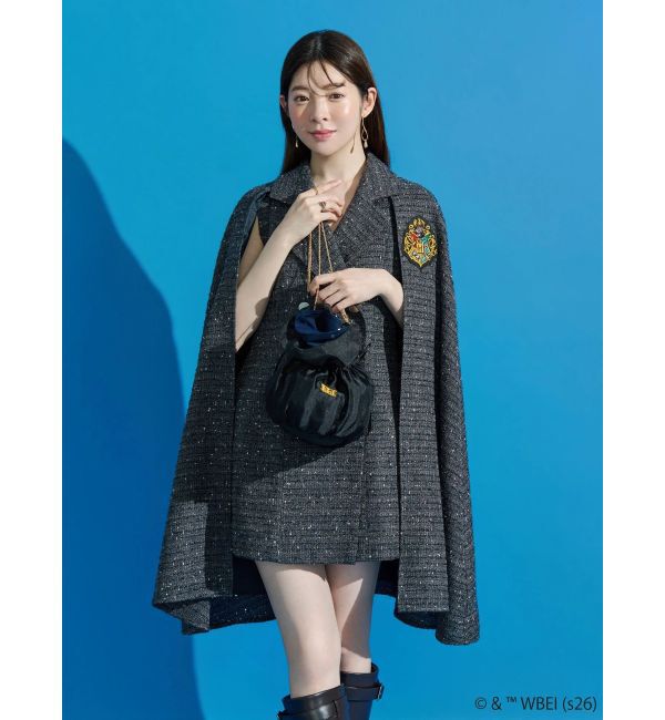MERCURYDUO「Harry Potterコレクション ロゴプリント巾着ギャザーバッグ」|ショルダー・メッセンジャー|
