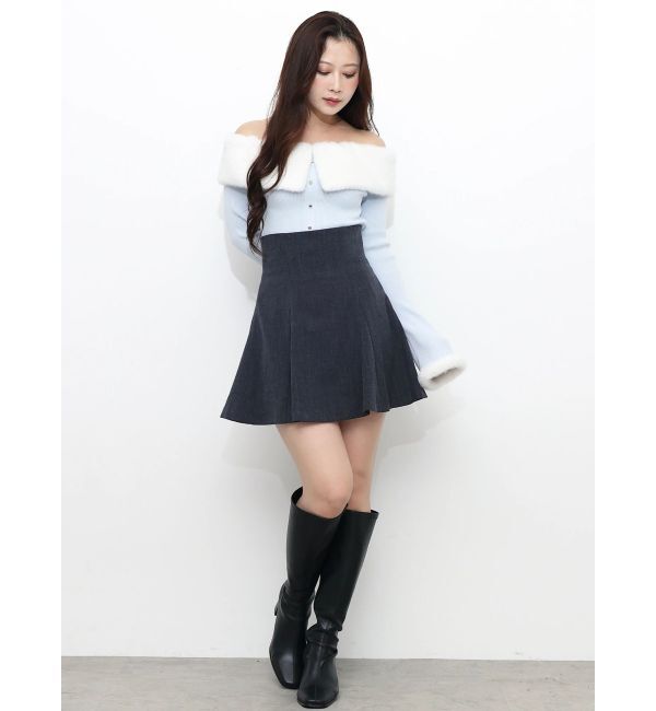 MERCURYDUO「バックZIPミニスカパン」|スカート|