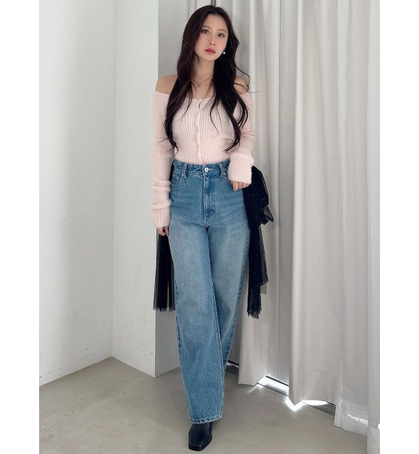 MERCURYDUO「2WAYミニシャギーカーデライクニット」|カーディガン|