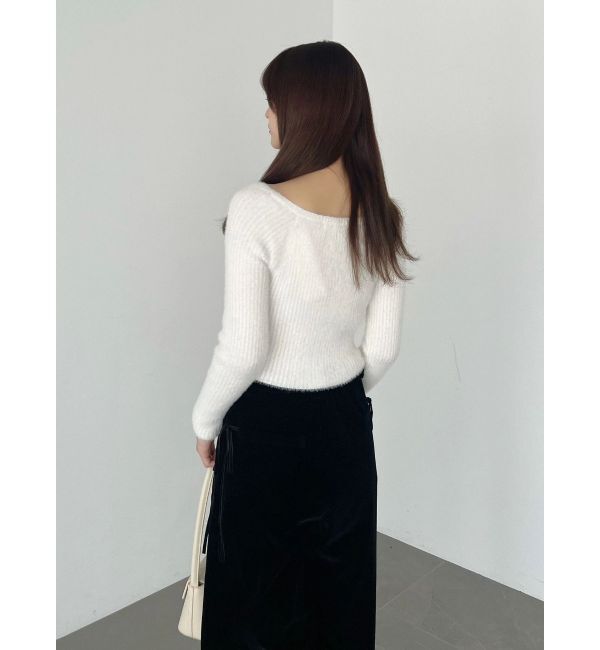MERCURYDUO「2WAYミニシャギーカーデライクニット」|カーディガン|