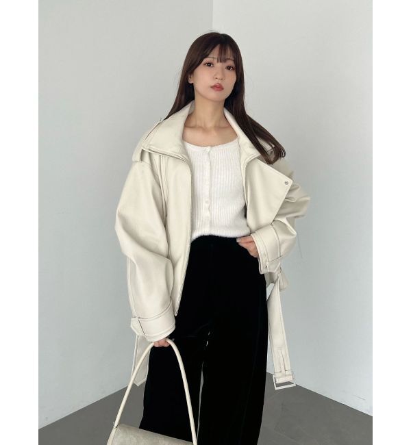 MERCURYDUO「2WAYミニシャギーカーデライクニット」|カーディガン|