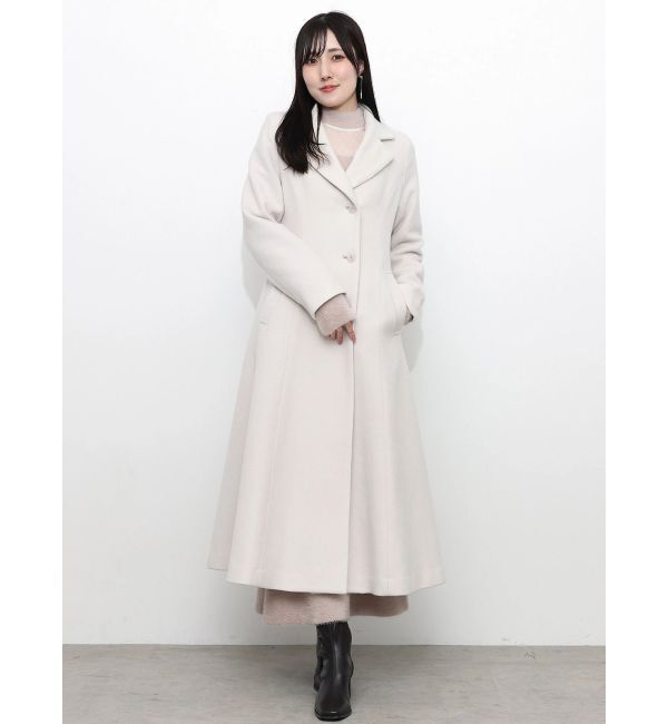 MERCURYDUO「ファー付きフィットアンドフレアコート」|その他|