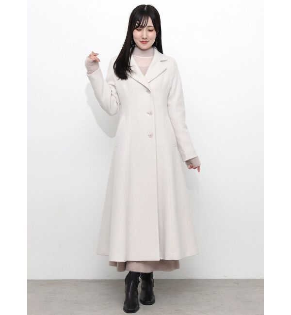 MERCURYDUO「ファー付きフィットアンドフレアコート」|その他|