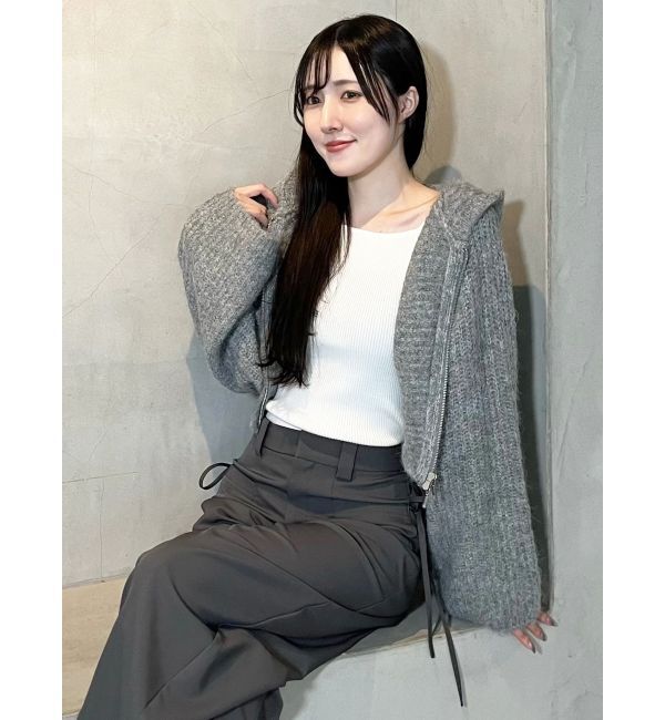 MERCURYDUO「サイドリボンバレルレッグパンツ」|その他|