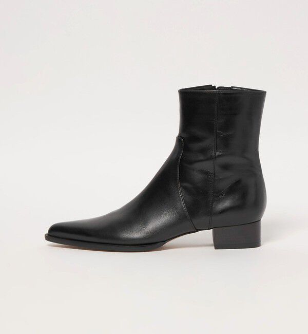 ODETTE E ODILE「マニッシュポインテッド ショートブーツ30&uarr;」|ショートブーツ|BLACK