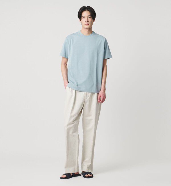UNITED ARROWS「ALBINI アルビニ シルケット テンジク Tシャツ　抗菌防臭」|Tシャツ・カットソー|