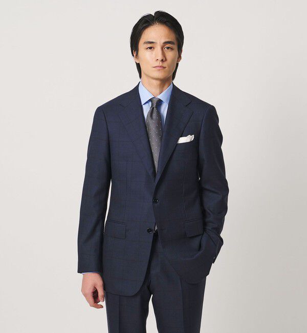 UNITED ARROWS「イージーケア AG  ファンシーチェック セミワイドカラーシャツ 抗菌防臭」|シャツ・ブラウス|