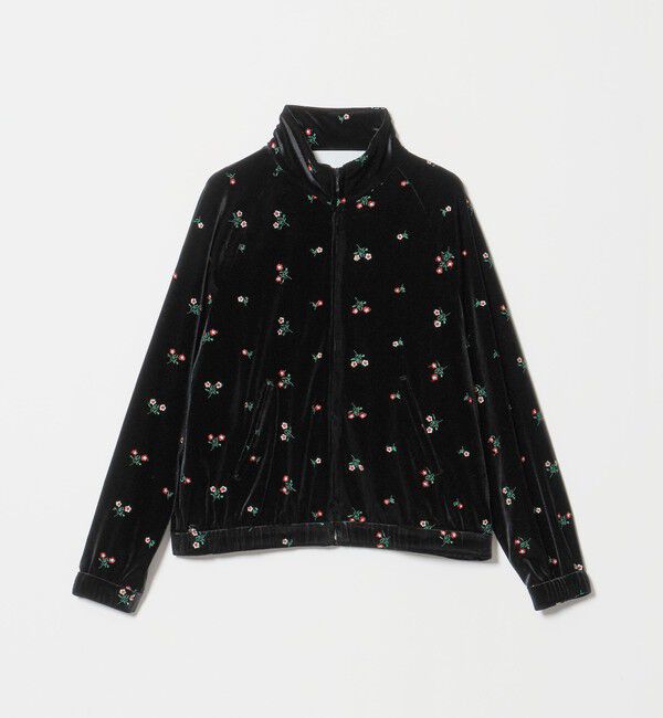 UNITED ARROWS「＜TICCA＞ベロア フラワー トラックジャケット」|スウェット・ジャージ|