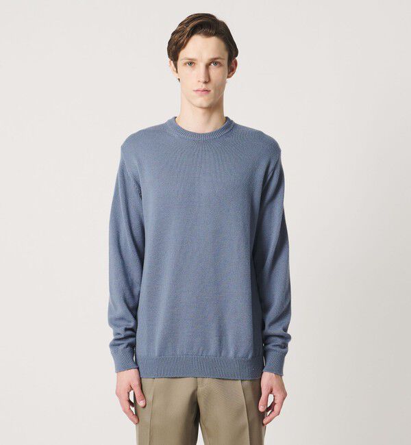 UNITED ARROWS「YAMAGATA ミドルゲージ クルーネック ニット」|ニット・セーター|