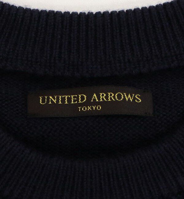 UNITED ARROWS「YAMAGATA ミドルゲージ クルーネック ニット」|ニット・セーター|