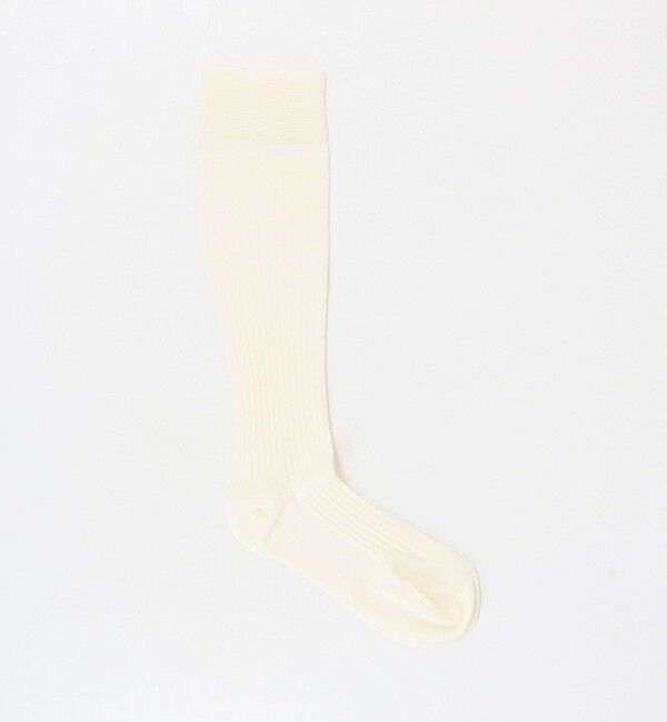 UNITED ARROWS green label relaxing「＜MAEE＞コンプレッション リブ ソックス」|ソックス|OFF WHITE