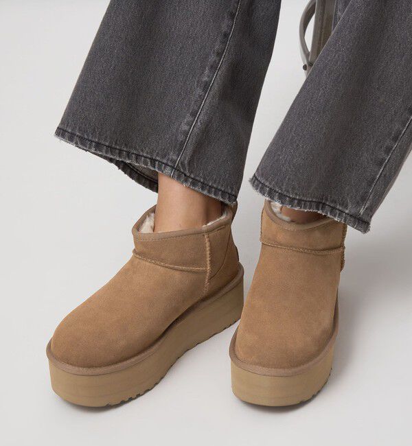 UNITED ARROWS green label relaxing「＜UGG＞クラシック ウルトラ ミニ プラットフォーム / Classic Ultra Mini Platform」|ロングブーツ|