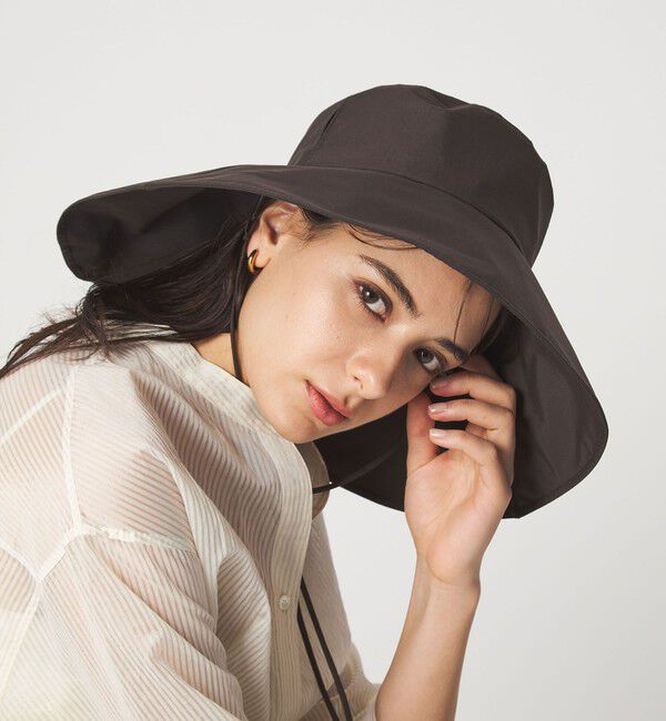 UNITED ARROWS green label relaxing「【別注】＜コカゲル＞2WAY ワイドブリム ハット UVカット」|ハット|DK.BROWN