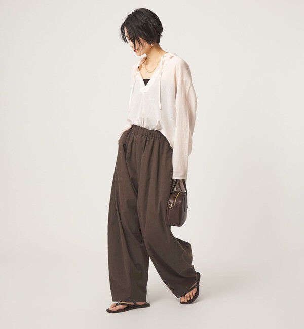 UNITED ARROWS green label relaxing「【WEB限定】＜at ease＞カーブ パンツ マシンウォッシャブル ストレッチ UVカット」|その他|