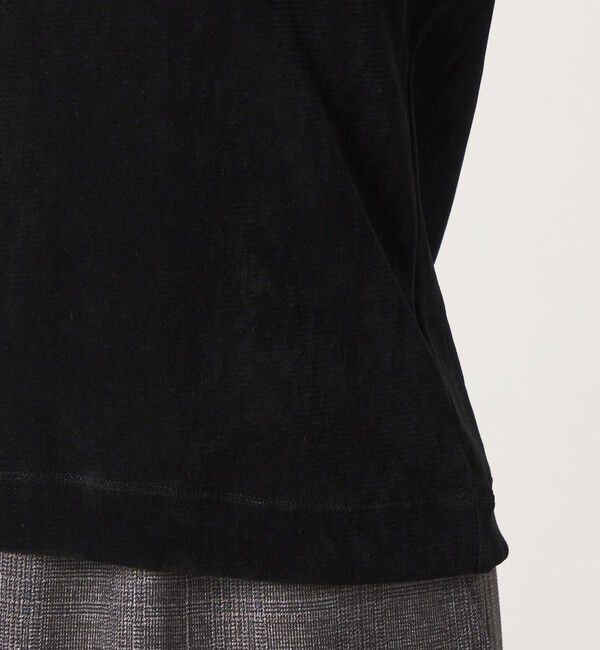 UNITED ARROWS green label relaxing「シアー フロッキー ラメ ロングスリーブ プルオーバー」|Tシャツ・カットソー|