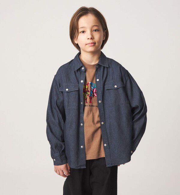 UNITED ARROWS green label relaxing「デニム シャツ / キッズ 100cm-160cm」|シャツ・ブラウス|
