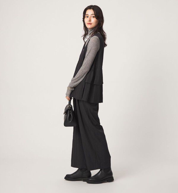 UNITED ARROWS green label relaxing「ペプラム ギャザー オールインワン」|オールインワン|