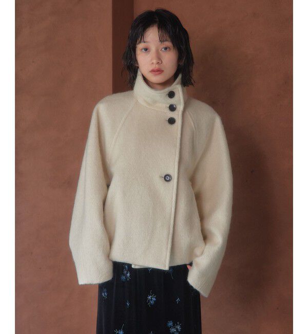 EMMEL REFINES「＜EMMEL REFINES＞EM スタンドシャギー コクーン コート」|その他|NATURAL