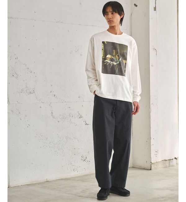 UNITED ARROWS green label relaxing「フェルメール クルーネック プリント 長袖 Tシャツ」|Tシャツ・カットソー|