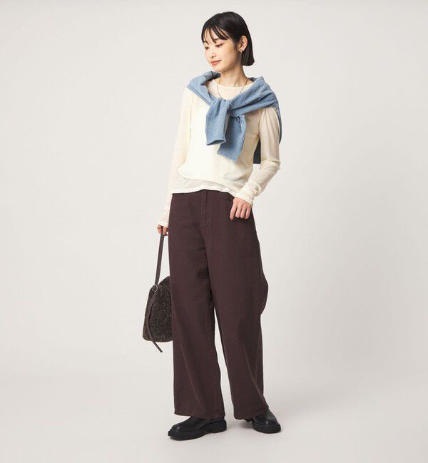 UNITED ARROWS green label relaxing「チュール シアー クルーネック プルオーバー カットソー」|Tシャツ・カットソー|