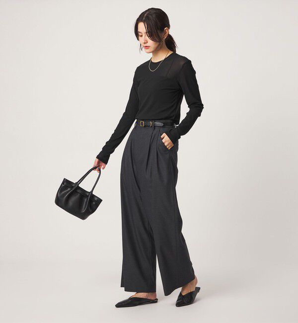 UNITED ARROWS green label relaxing「チュール シアー クルーネック プルオーバー カットソー」|Tシャツ・カットソー|