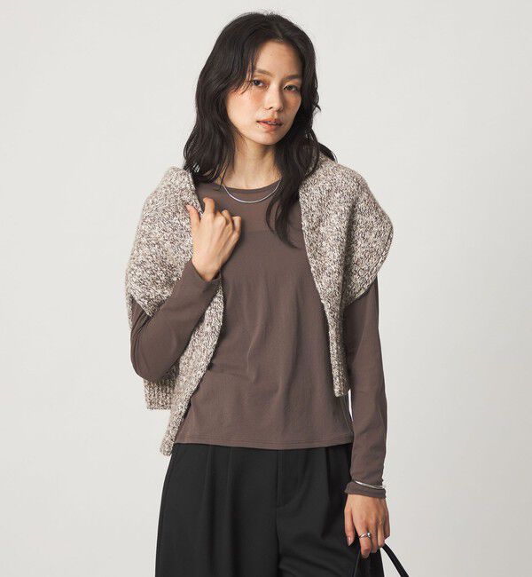 UNITED ARROWS green label relaxing「チュール シアー クルーネック プルオーバー カットソー」|Tシャツ・カットソー|