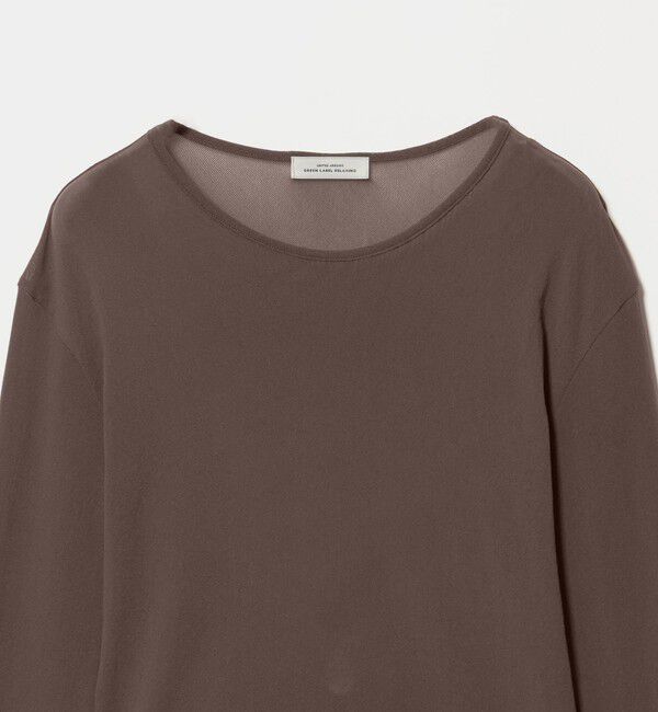 UNITED ARROWS green label relaxing「チュール シアー クルーネック プルオーバー カットソー」|Tシャツ・カットソー|
