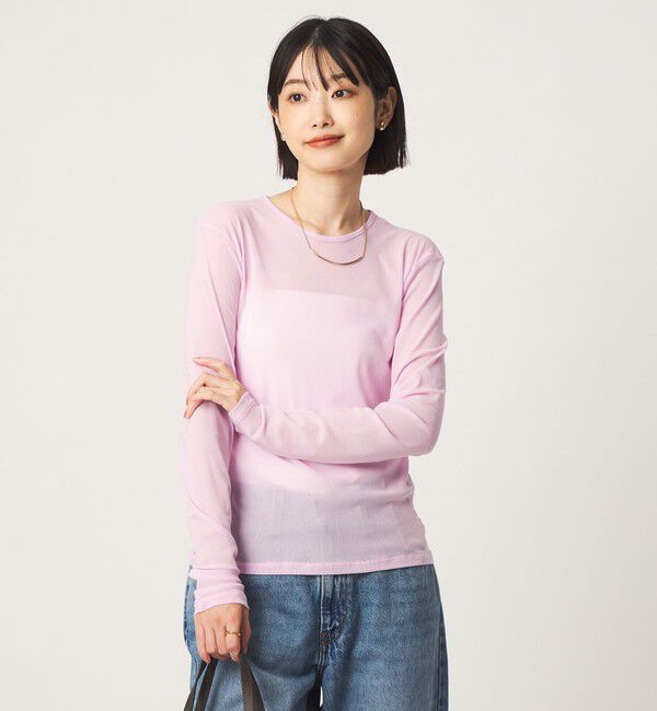 UNITED ARROWS green label relaxing「チュール シアー クルーネック プルオーバー カットソー」|Tシャツ・カットソー|