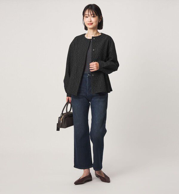UNITED ARROWS green label relaxing「［size SHORTあり］fleurie(フルリー) ジャガード ジャケット」|ノーカラージャケット|
