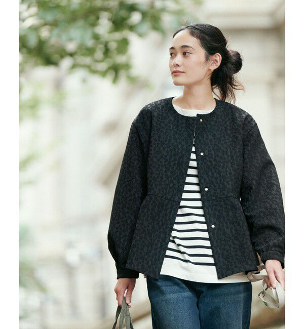 UNITED ARROWS green label relaxing「［size SHORTあり］fleurie(フルリー) ジャガード ジャケット」|ノーカラージャケット|