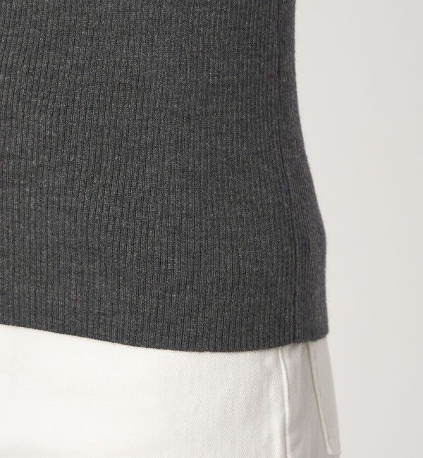 UNITED ARROWS green label relaxing「ウール リブ ボートネック ニット プルオーバー ウォッシャブル」|ニット・セーター|