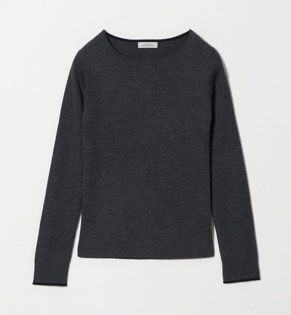 UNITED ARROWS green label relaxing「ウール リブ ボートネック ニット プルオーバー ウォッシャブル」|ニット・セーター|