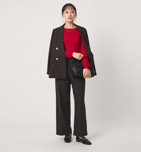 UNITED ARROWS green label relaxing「ウール リブ ボートネック ニット プルオーバー ウォッシャブル」|ニット・セーター|