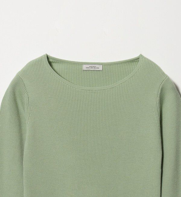 UNITED ARROWS green label relaxing「ウール リブ ボートネック ニット プルオーバー ウォッシャブル」|ニット・セーター|