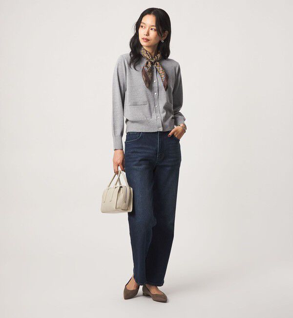 UNITED ARROWS green label relaxing「クルーネック ラメ カーディガン ウォッシャブル」|カーディガン|