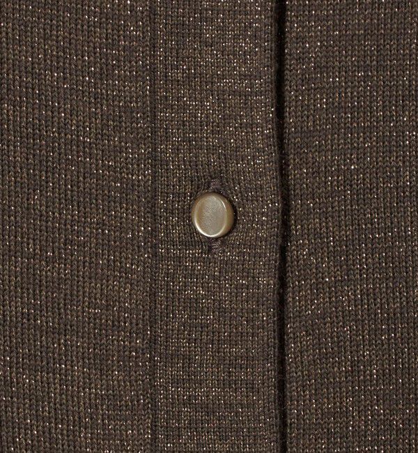 UNITED ARROWS green label relaxing「クルーネック ラメ カーディガン ウォッシャブル」|カーディガン|