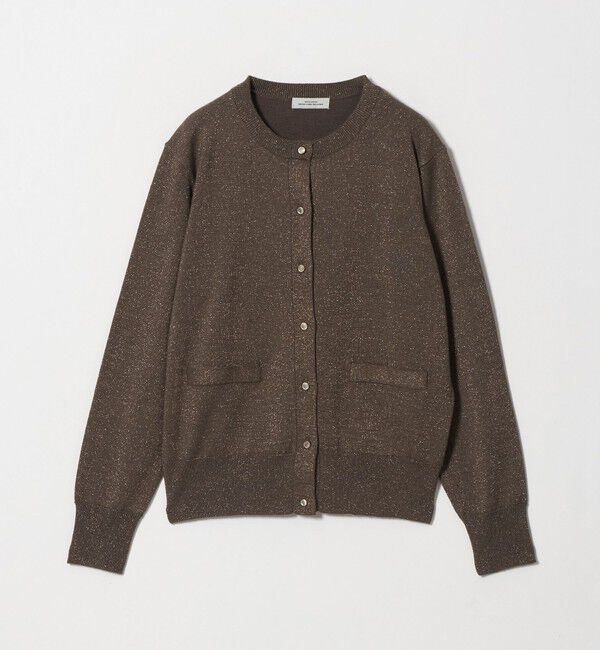 UNITED ARROWS green label relaxing「クルーネック ラメ カーディガン ウォッシャブル」|カーディガン|