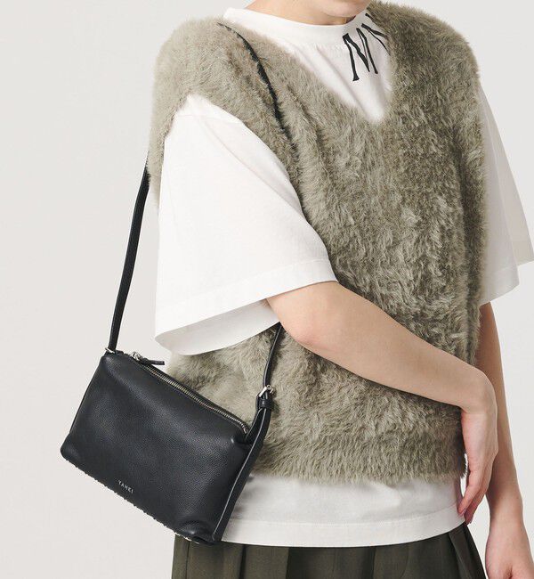 BEAUTY&YOUTH UNITED ARROWS「＜YAHKI＞レザー スタッズ ショルダーバッグ」|ショルダー・メッセンジャー|