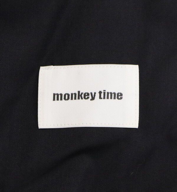 MONKEY TIME「ウールミックス ツイル 2タック ワイド ストレート スラックス」|チノ|