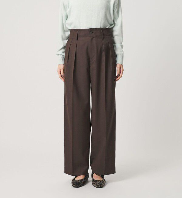 BEAUTY&YOUTH UNITED ARROWS「シャドーストライプ タック ワイドパンツ ウォッシャブル」|その他|