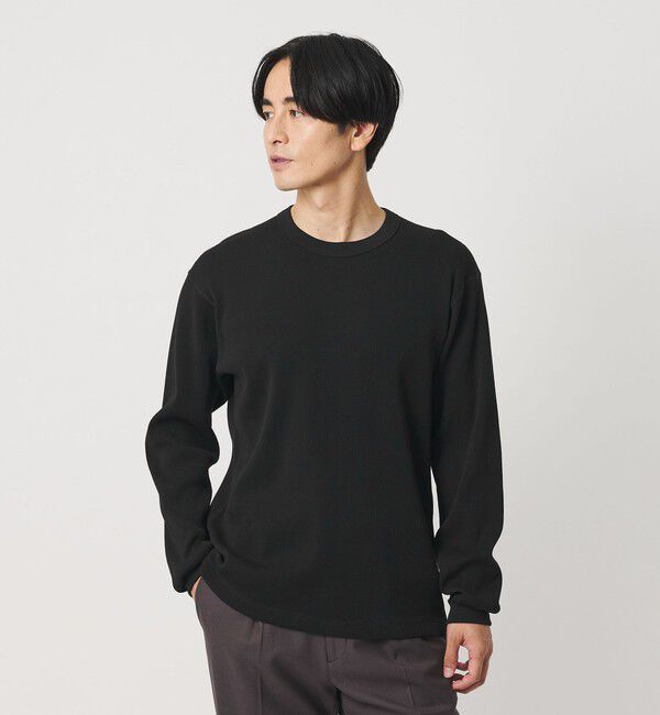 BEAUTY&YOUTH UNITED ARROWS「ハイゲージ ガスコットン サーマル クルーネック カットソー」|Tシャツ・カットソー|