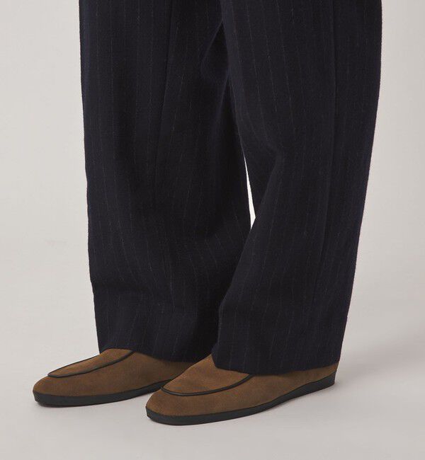 STEVEN ALAN「＜Steven Alan＞ ブラッシュド フランネル インツープリーツ ドレス トラウザーズ II」|スラックス|